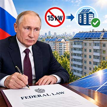 Putin, Rusya'daki Apartman Bloklarında Güneş Enerjisini Kapatan 15 Kilowatt K...